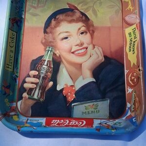 Coca Cola Retro Party Tray - Red and Blue